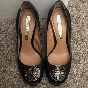 Audrey Brooke Peep Toe Wedges/Pumps